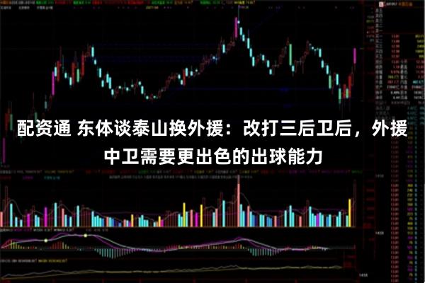配资通 东体谈泰山换外援：改打三后卫后，外援中卫需要更出色的出球能力