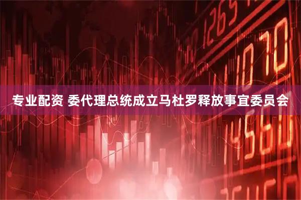 专业配资 委代理总统成立马杜罗释放事宜委员会